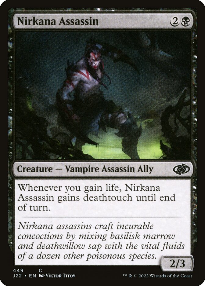 Nirkana Assassin card front