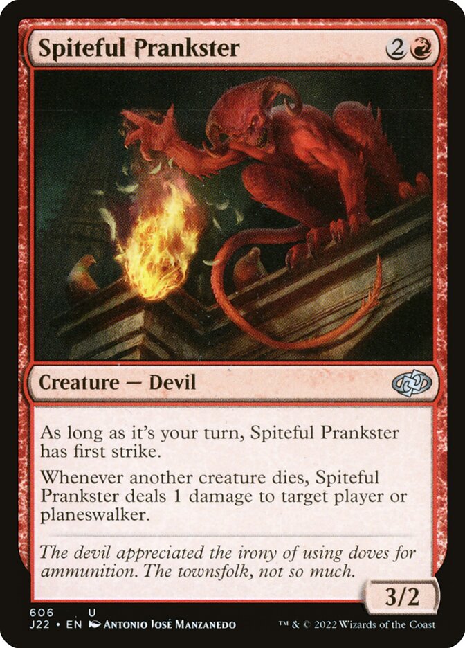 Spiteful Prankster card front