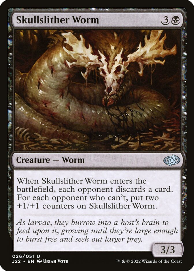 Skullslither Worm card front