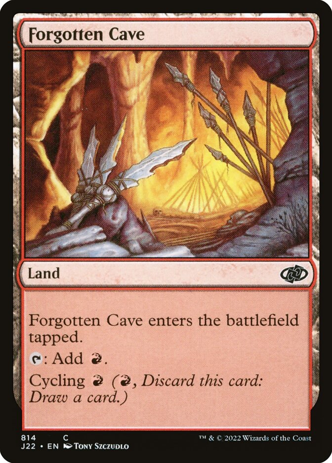 Forgotten Cave card front