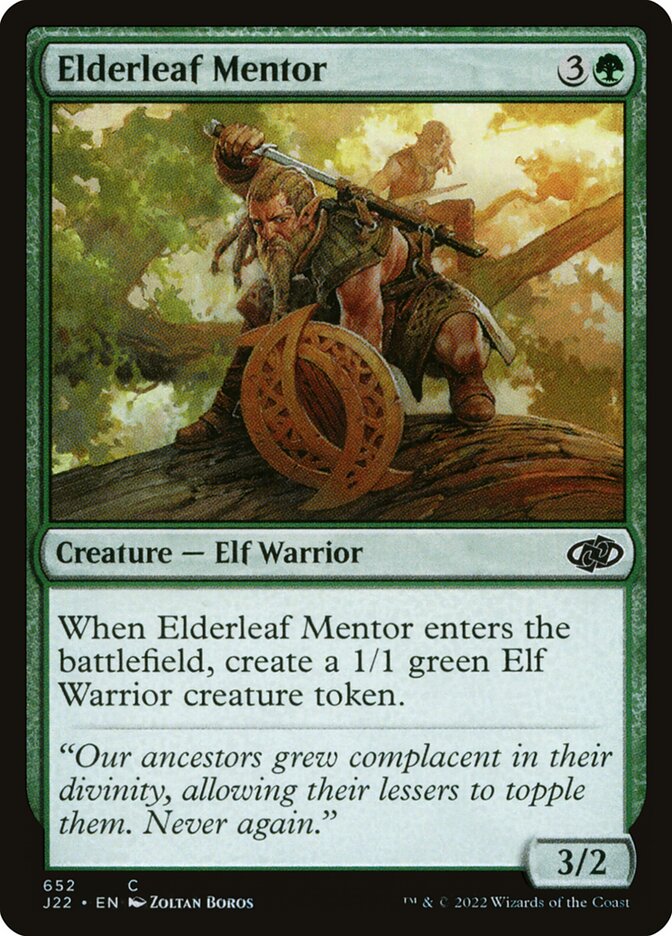 Elderleaf Mentor card front