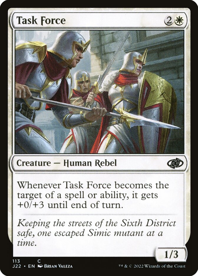 Task Force card front