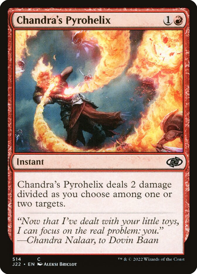 Chandra's Pyrohelix card front