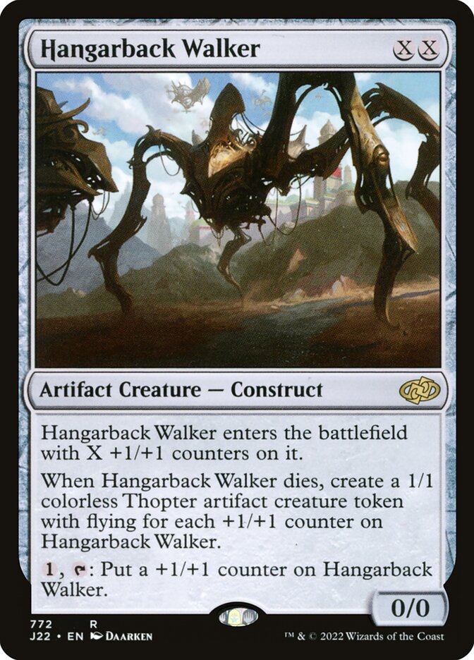 Hangarback Walker card front