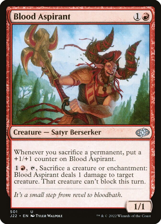 Blood Aspirant card front