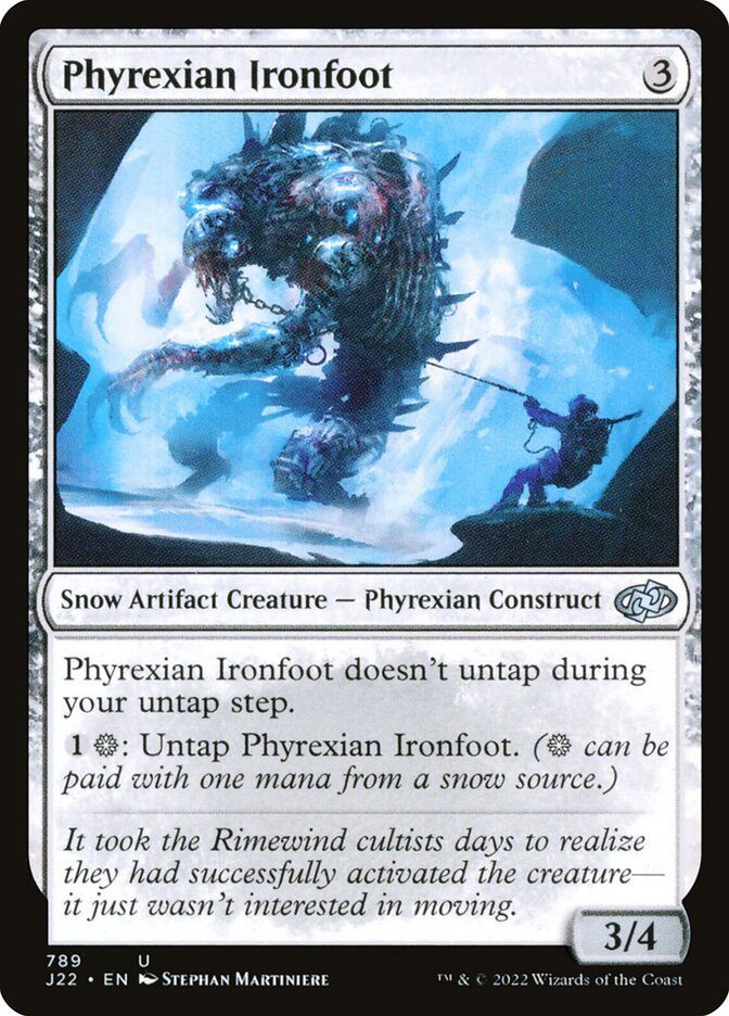 Phyrexian Ironfoot card front