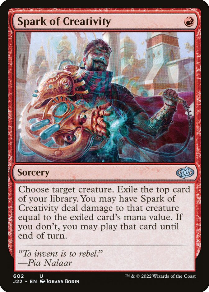 Spark of Creativity card front