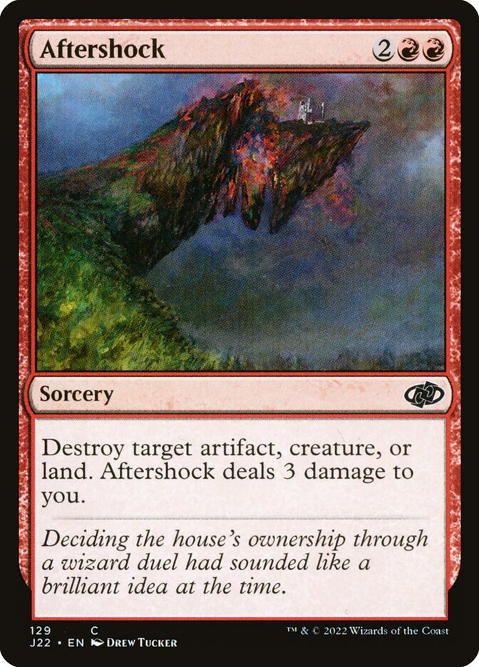 Aftershock card front