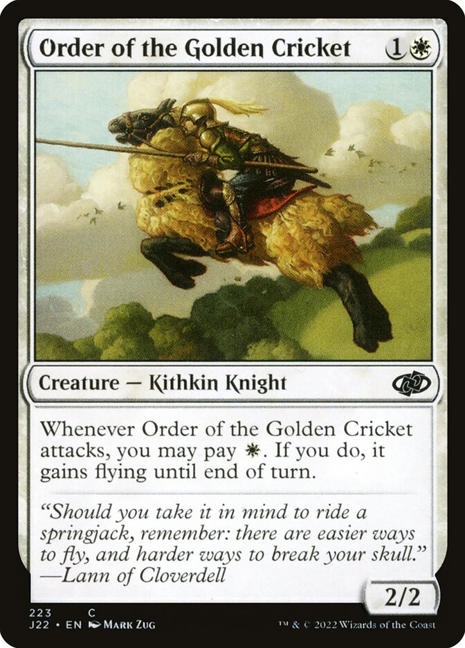 Order of the Golden Cricket card front