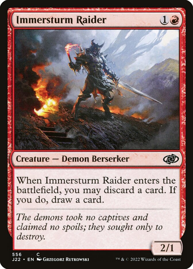 Immersturm Raider card front