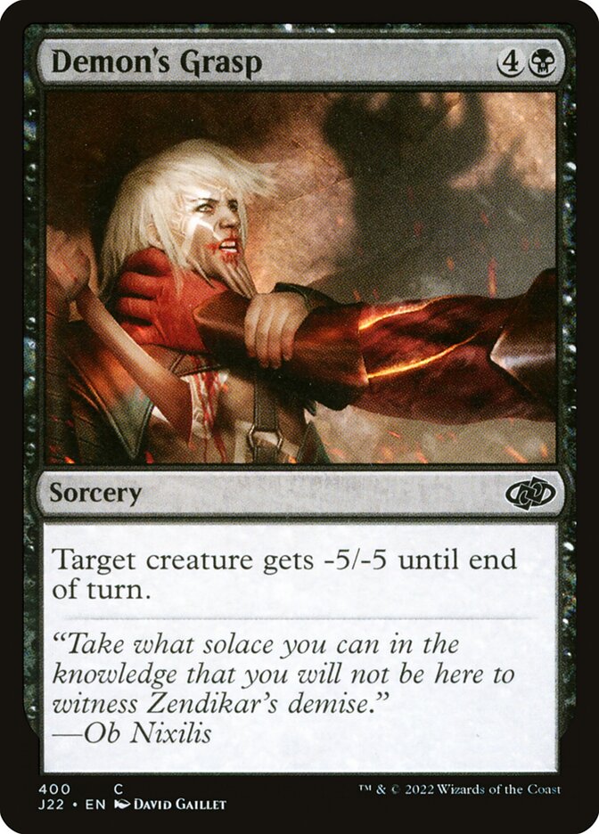 Demon's Grasp card front