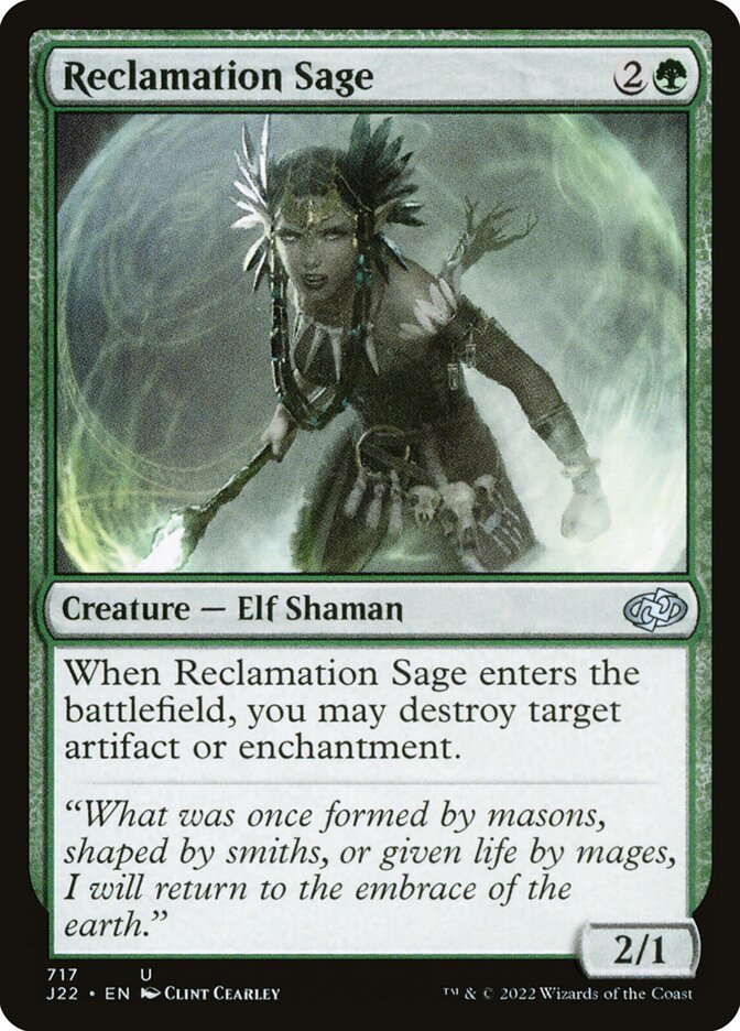 Reclamation Sage card front