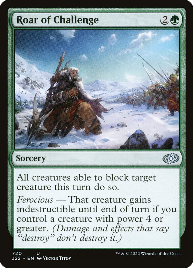 Roar of Challenge card front