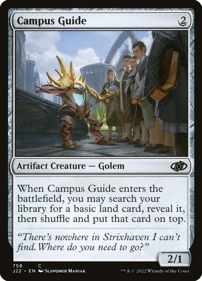 Campus Guide card front