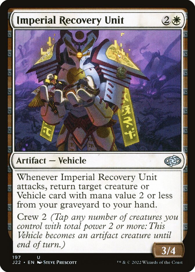 Imperial Recovery Unit card front