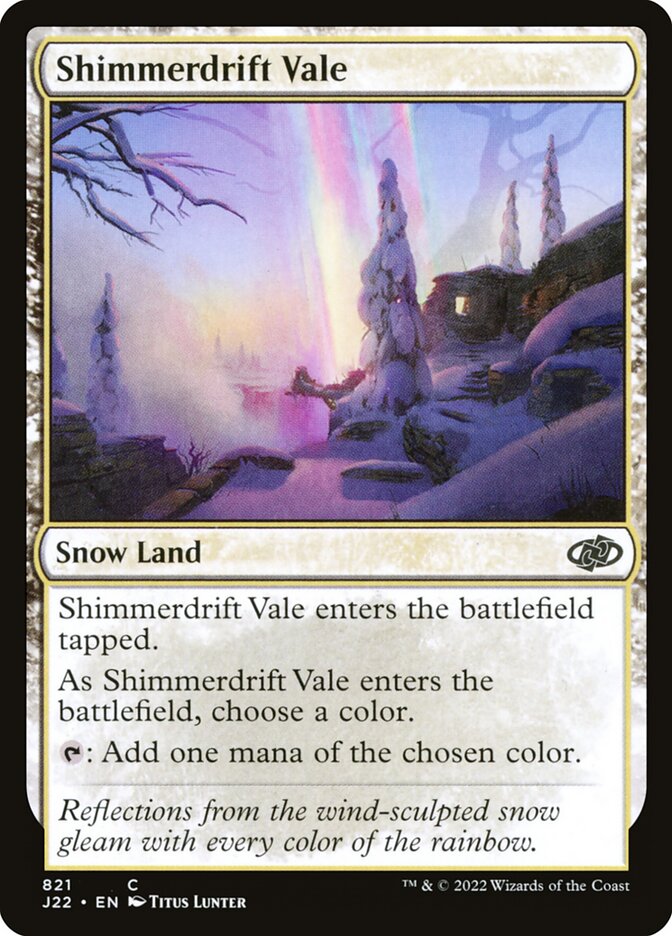 Shimmerdrift Vale card front