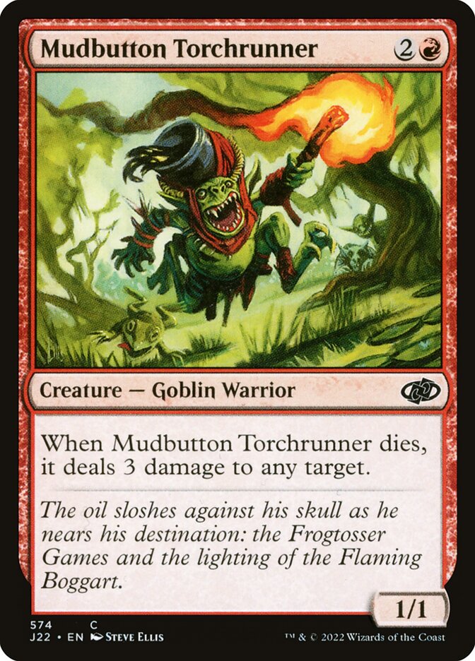 Mudbutton Torchrunner card front