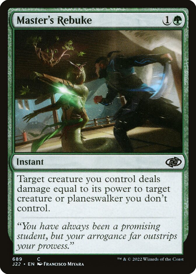 Master's Rebuke card front