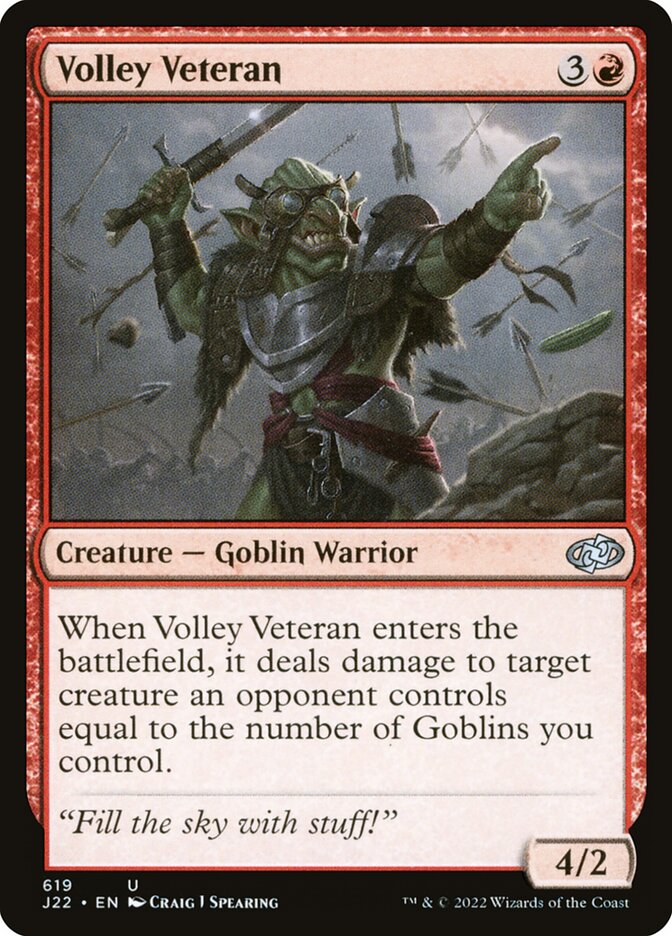 Volley Veteran card front