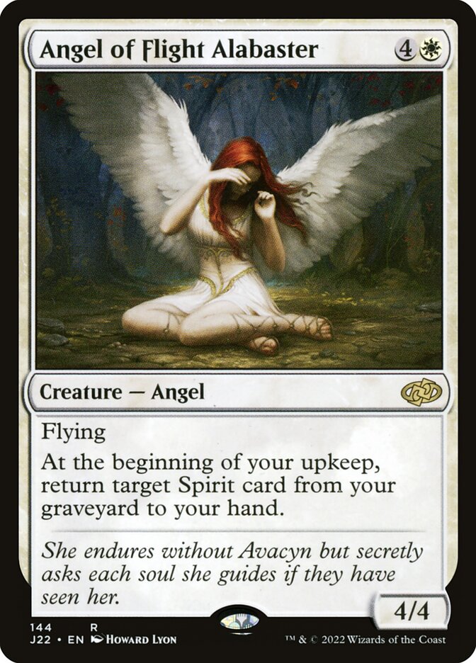 Angel of Flight Alabaster card front