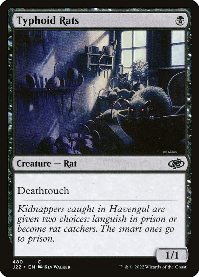 Typhoid Rats card front