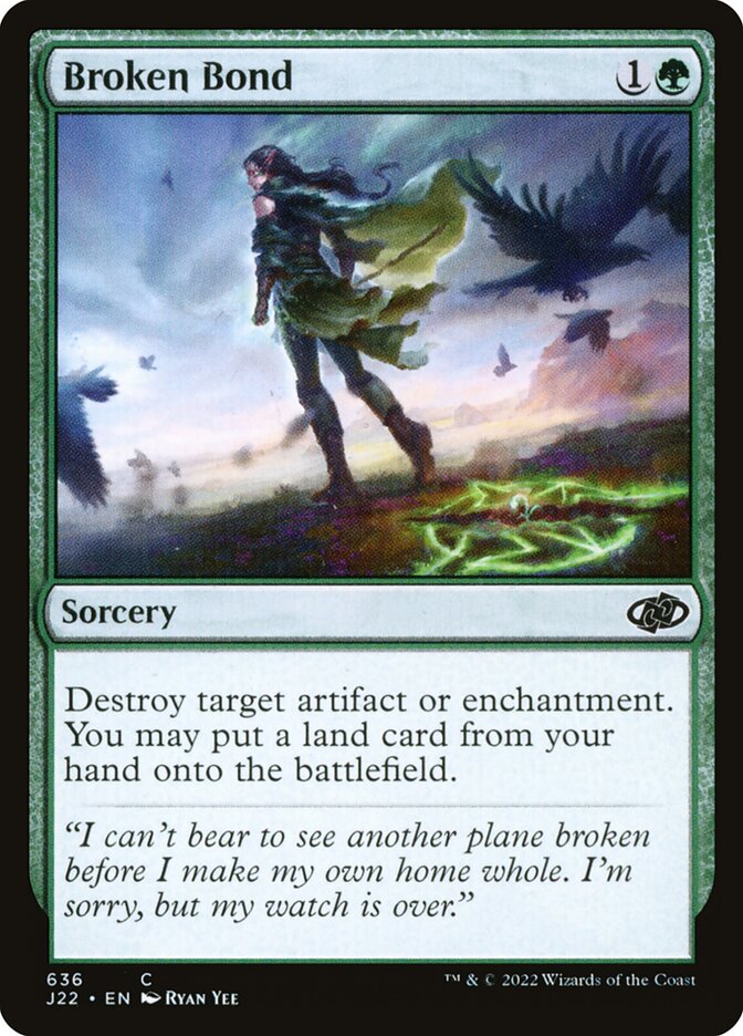 Broken Bond card front