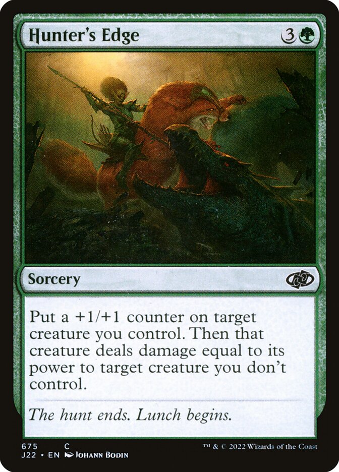 Hunter's Edge card front