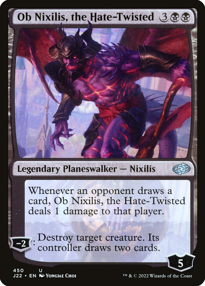 Ob Nixilis, the Hate-Twisted card front