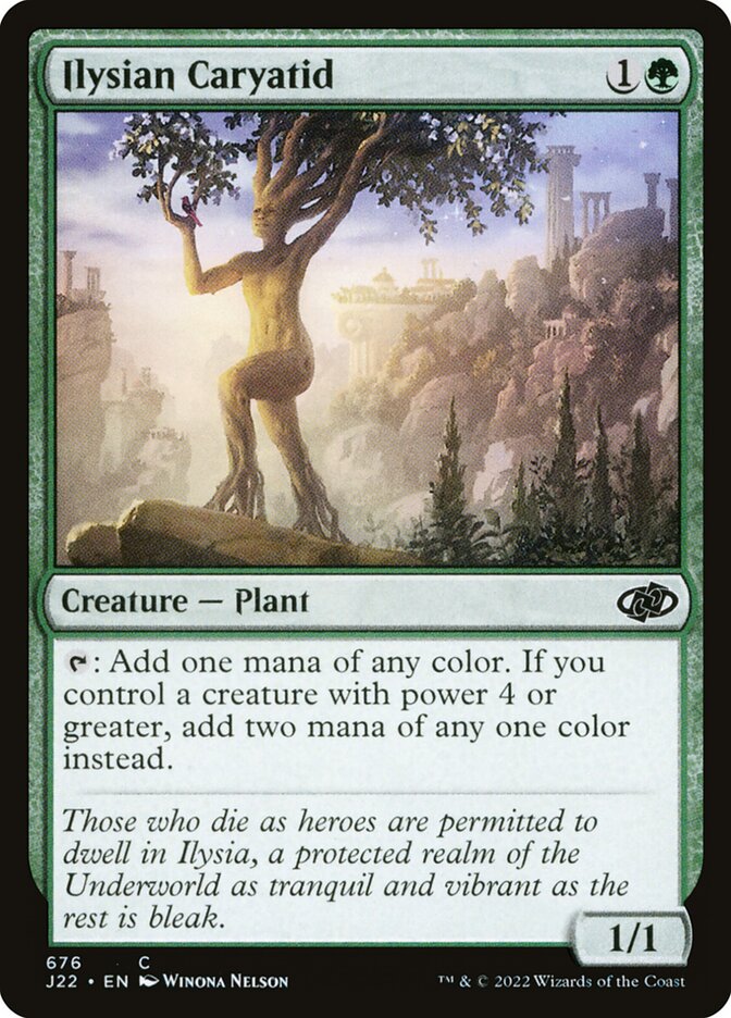 Ilysian Caryatid card front