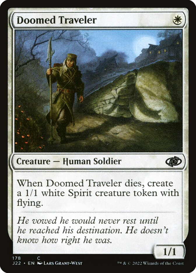 Doomed Traveler card front
