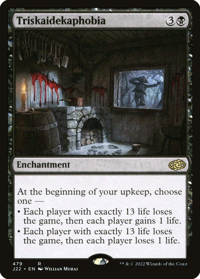 Triskaidekaphobia card front
