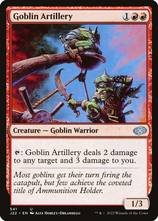 Goblin Artillery card front