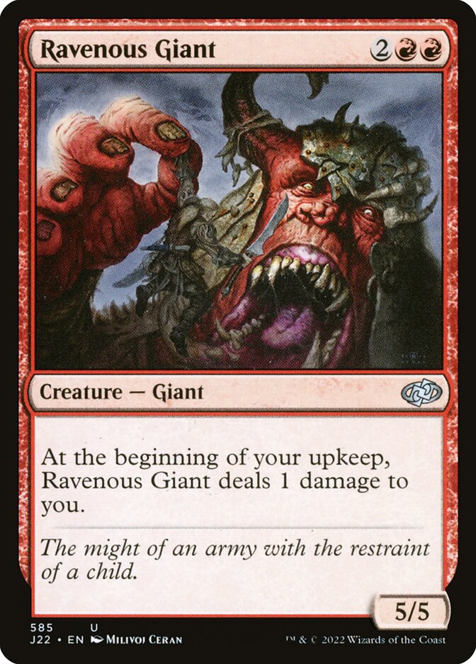 Ravenous Giant card front
