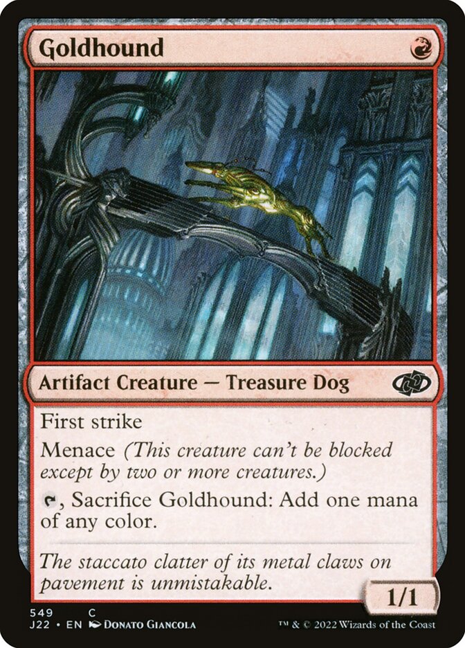 Goldhound card front