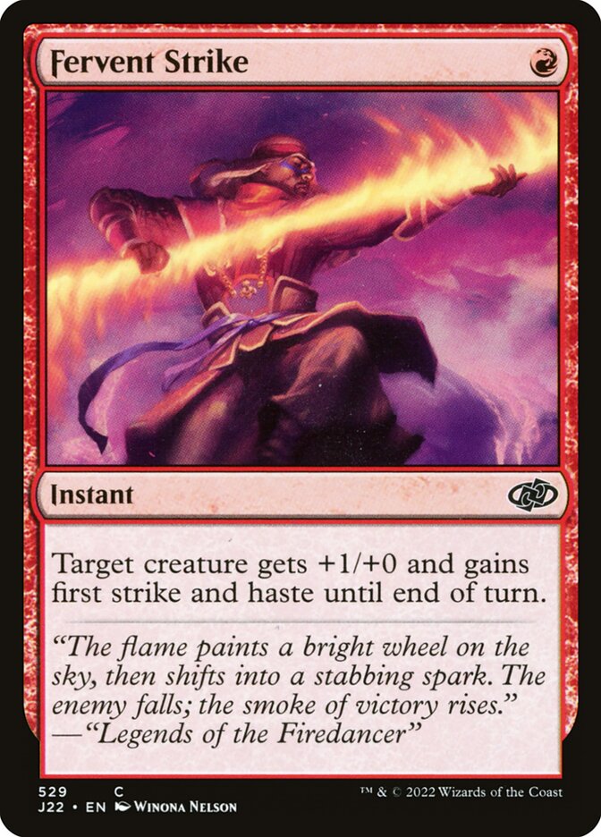 Fervent Strike card front