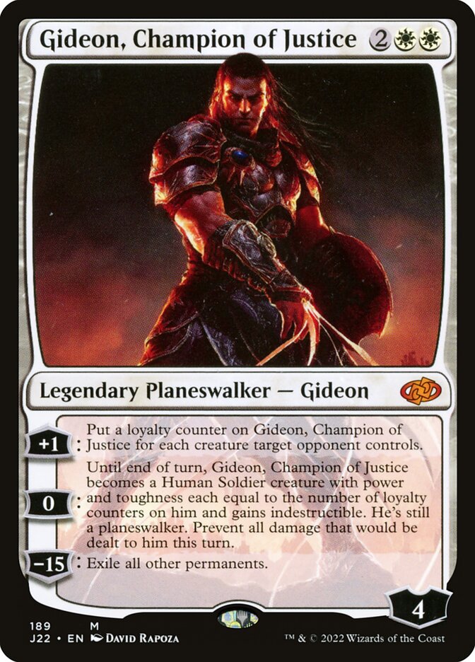Gideon, Champion of Justice card front