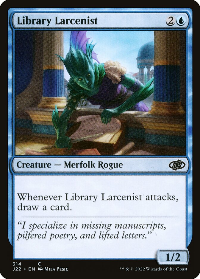 Library Larcenist card front