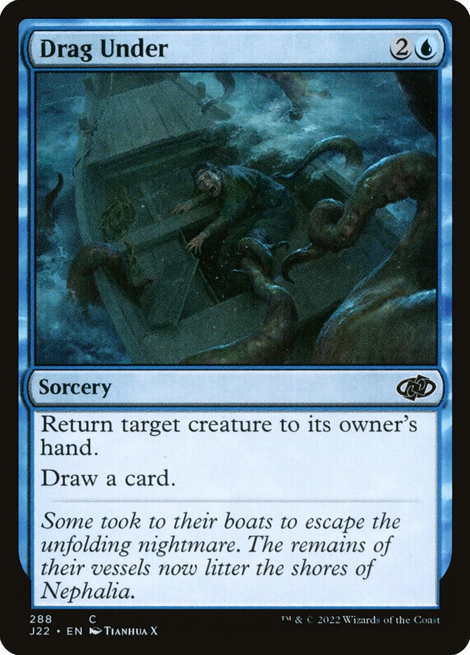 Drag Under card front