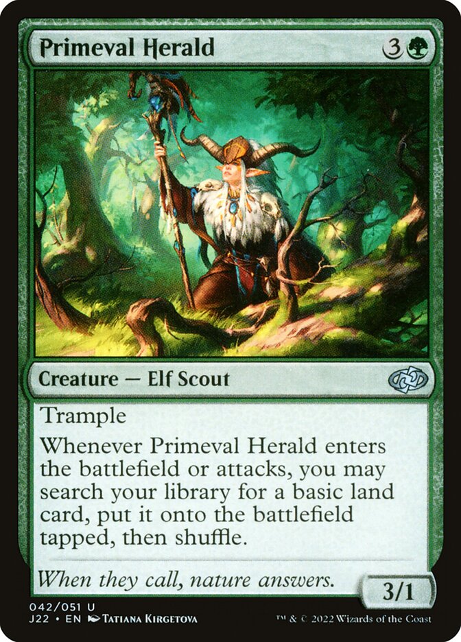 Primeval Herald card front