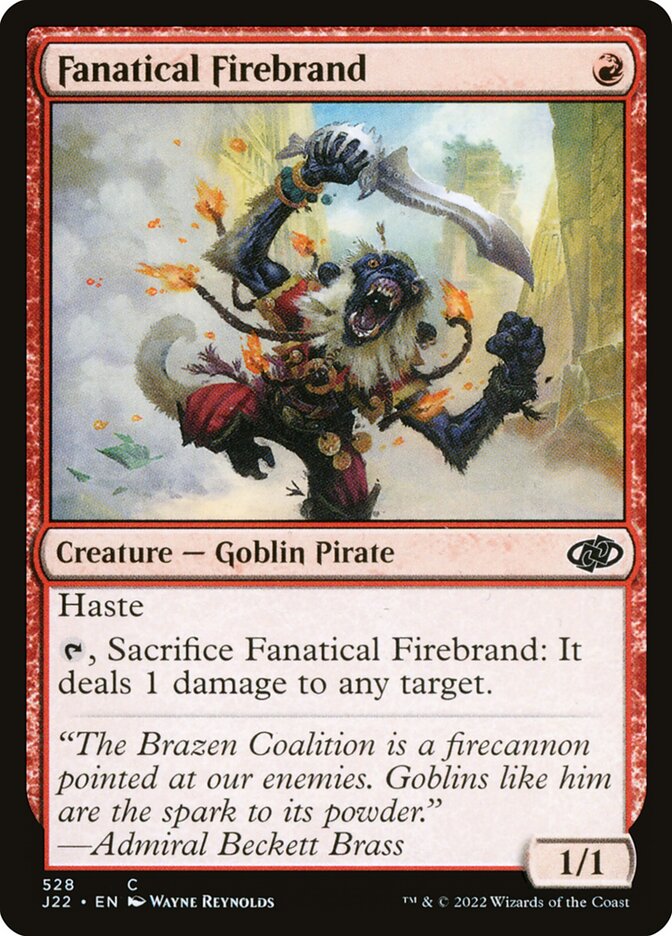 Fanatical Firebrand card front