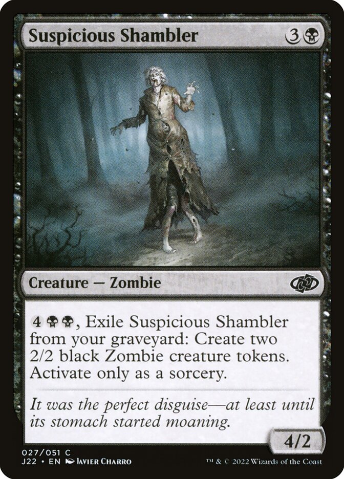 Suspicious Shambler card front