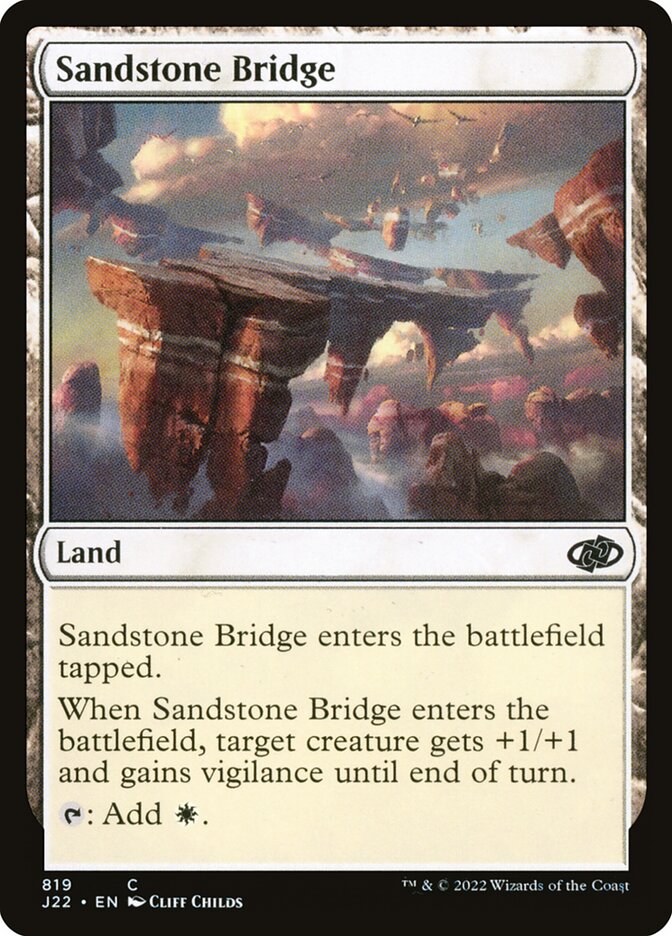 Sandstone Bridge card front