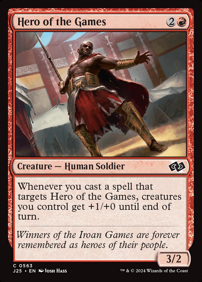 Hero of the Games card front