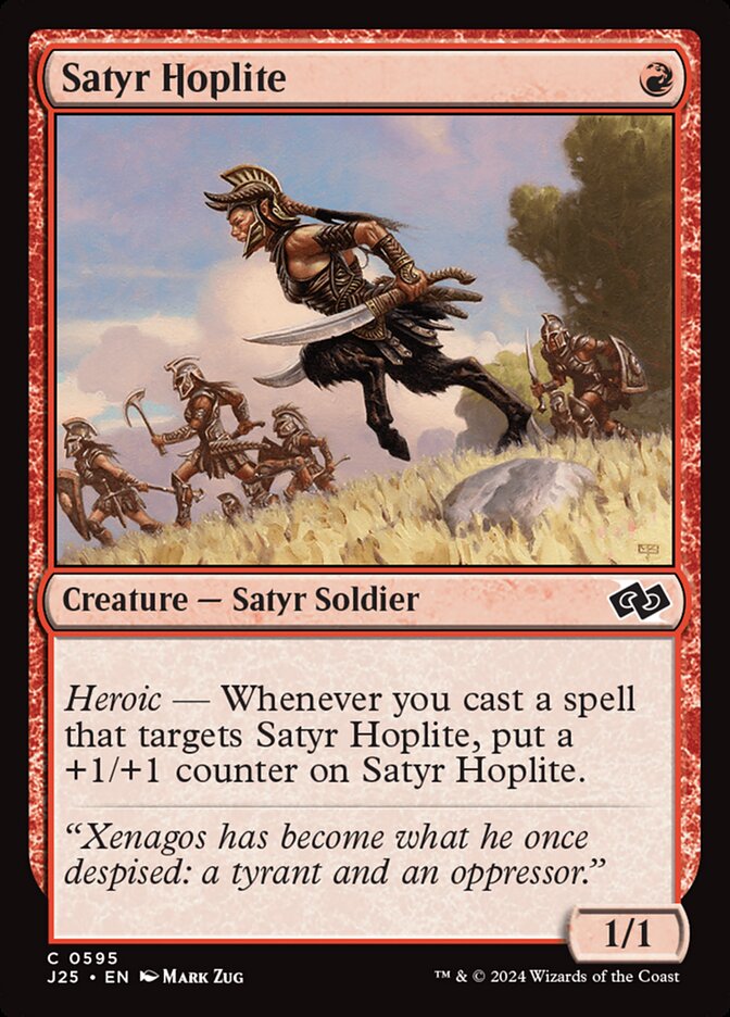Satyr Hoplite card front