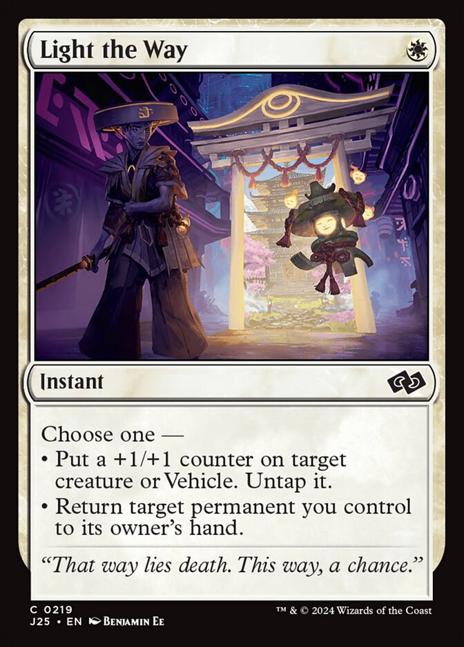 Light the Way card front