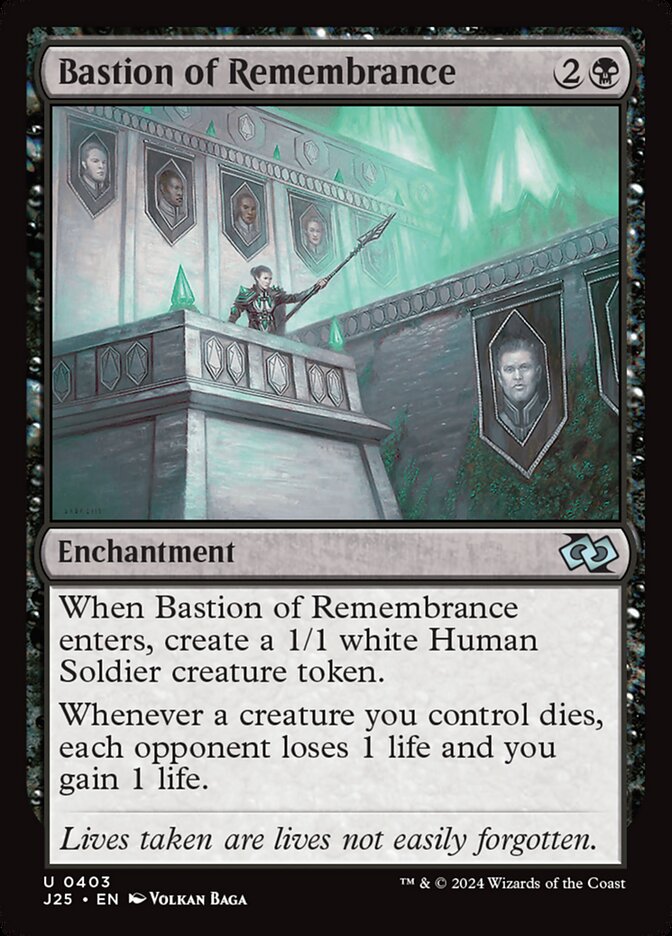 Bastion of Remembrance card front