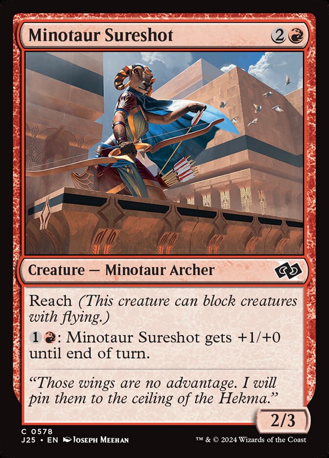 Minotaur Sureshot card front