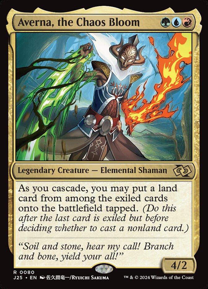 Averna, the Chaos Bloom card front