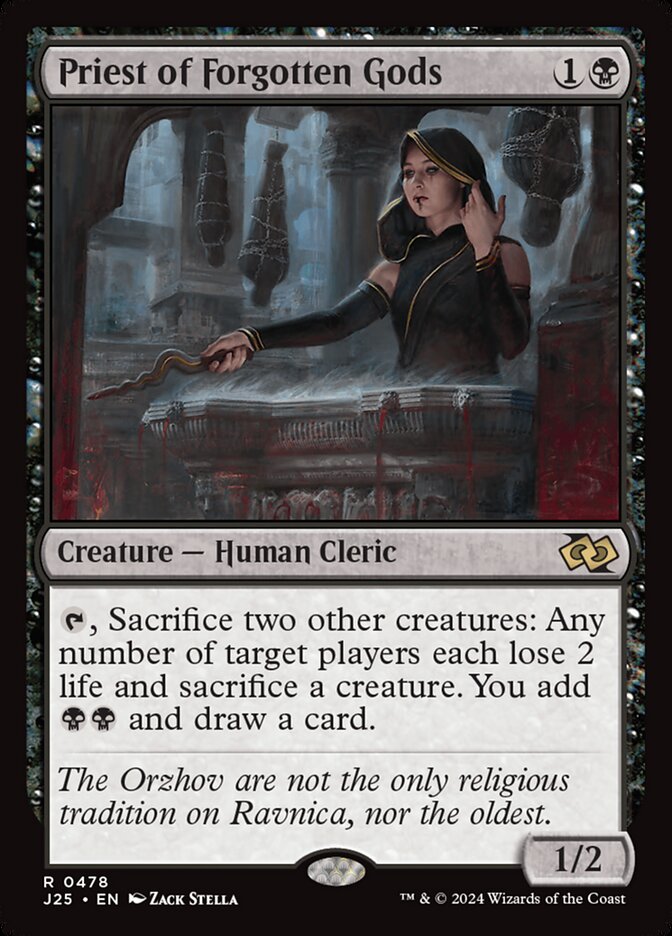 Priest of Forgotten Gods card front