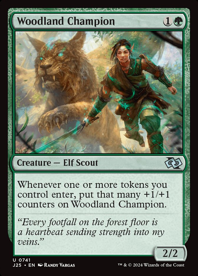 Woodland Champion card front